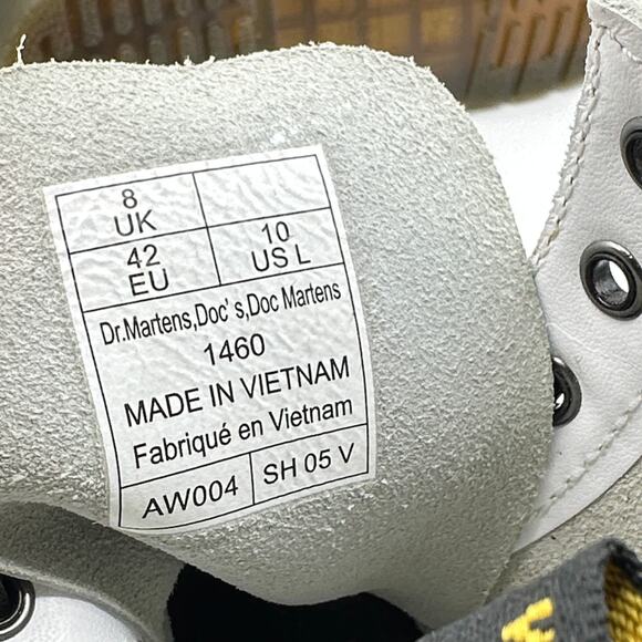 DR. MARTEN 1460 Softy T Leather Lace Up Combat Boots Sz 10 - Picture 7 of 7